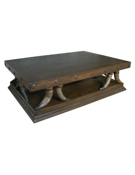 Rectangular and Square Coffee Tables High End Rustic Western Table Renato from our handcrafted Wild West furniture collection...