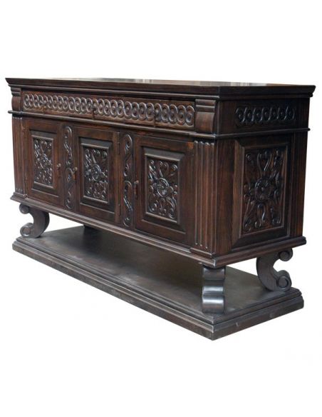 Console & Sofa Tables Luxuriously Detailed Inez Credenza from our handcrafted Wild West furniture collection. 7464