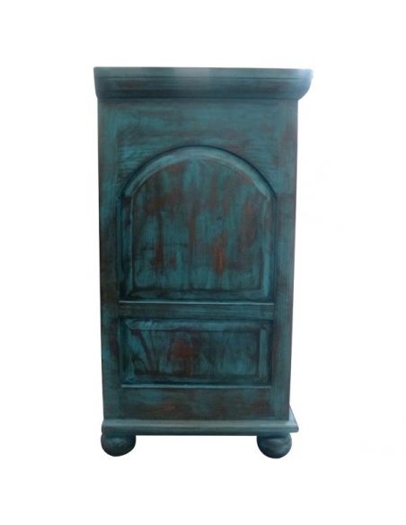 Chest of Drawers Deluxe Rustic Turquoise Nieves Bureau from our handcrafted Wild West furniture collection. 7465