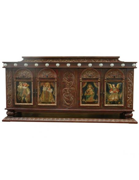 Luxurious Abhirati Custom Built Credenza from our handcrafted Wild West furniture collection. 7466