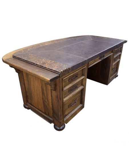 Executive Desks High End Intricately Carved Desk Angelina from our handcrafted Wild West furniture collection. 7472