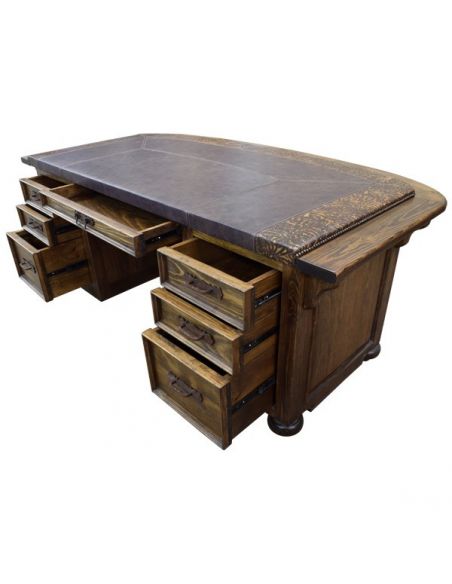 Executive Desks High End Intricately Carved Desk Angelina from our handcrafted Wild West furniture collection. 7472