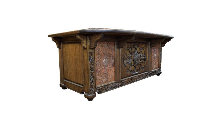 Executive Desks High End Intricately Carved Desk Angelina from our handcrafted Wild West furniture collection. 7472