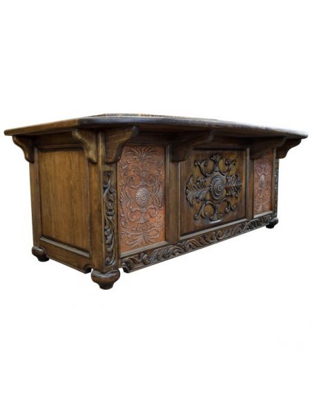Executive Desks High End Intricately Carved Desk Angelina from our handcrafted Wild West furniture collection. 7472