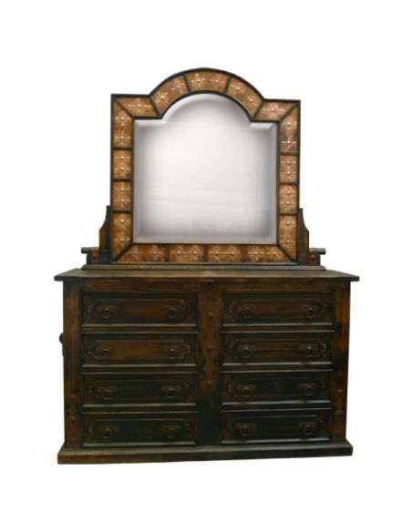 Western Rustic Styled Octavio Dresser from our handcrafted Wild West furniture collection. 7473