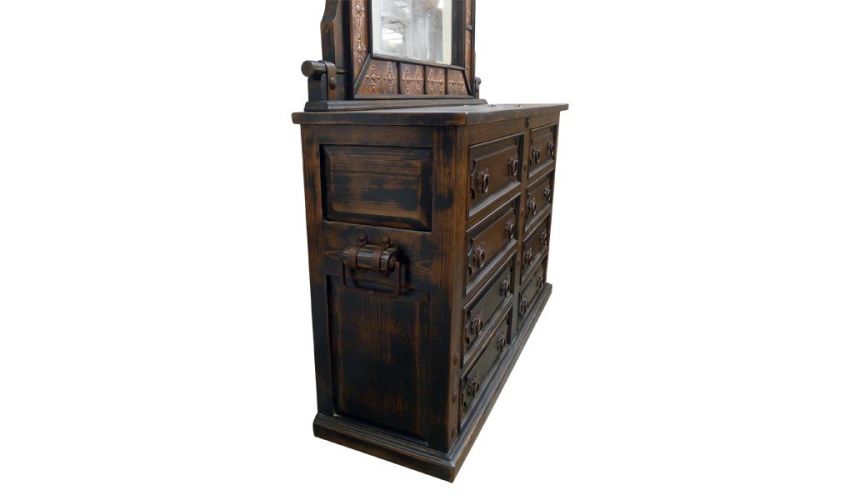 Dressing Vanities & Furnishings Western Rustic Styled Octavio Dresser from our handcrafted Wild West furniture collection. 7473
