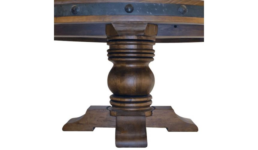 Dining Tables Classic Wooden Round Table Bartoli from our handcrafted Wild West furniture collection. 7475