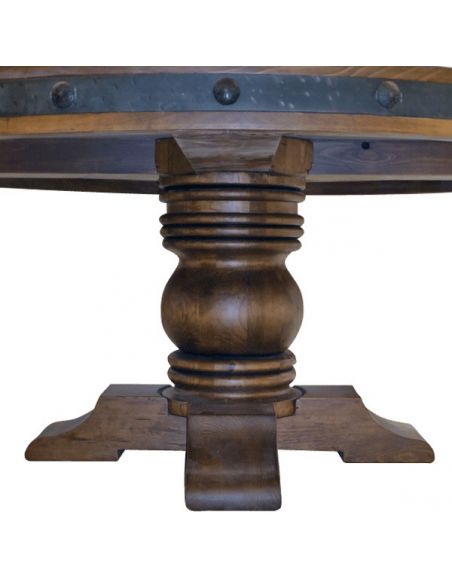 Dining Tables Classic Wooden Round Table Bartoli from our handcrafted Wild West furniture collection. 7475