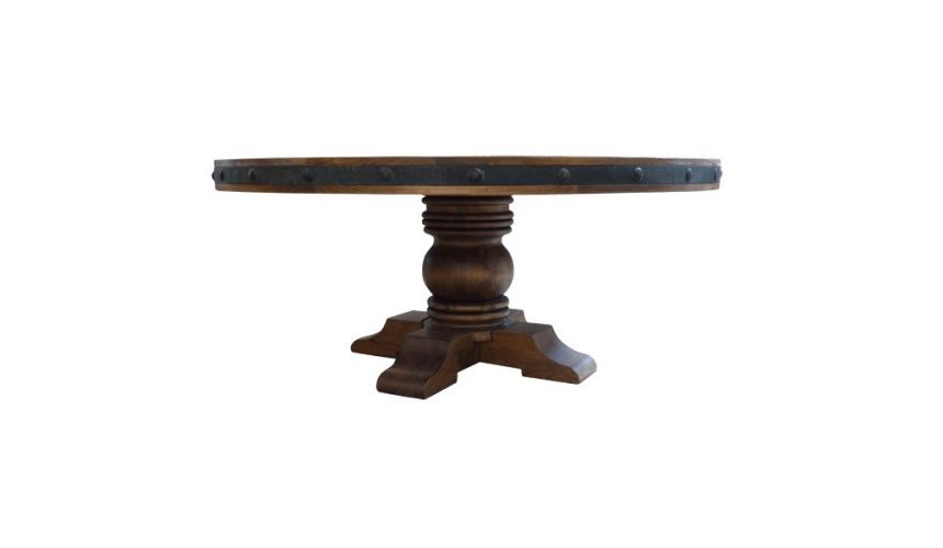 Dining Tables Classic Wooden Round Table Bartoli from our handcrafted Wild West furniture collection. 7475