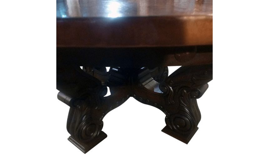 Dining Tables Classic High End Round Table Rivera from our handcrafted Wild West furniture collection. 7476