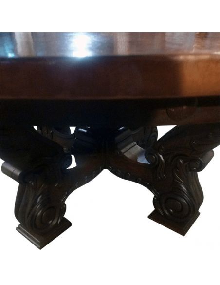 Dining Tables Classic High End Round Table Rivera from our handcrafted Wild West furniture collection. 7476