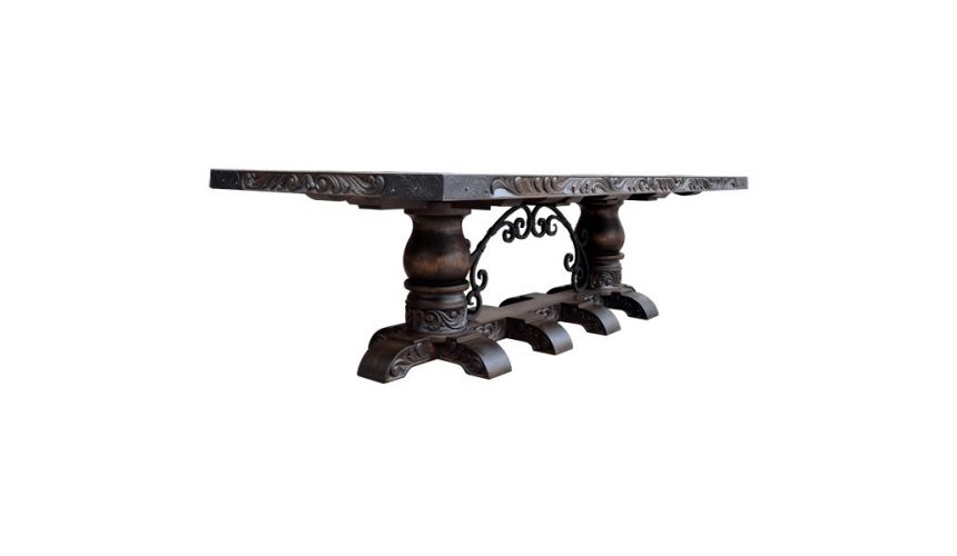 Dining Tables High End Rustic In the Shadows Dining Set from our handcrafted Wild West furniture collection. 7478