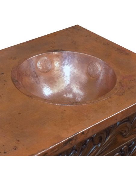 Dressing Vanities & Furnishings Elegantly Detailed Vanity in Pinero Wood from our handcrafted Wild West furniture collection....