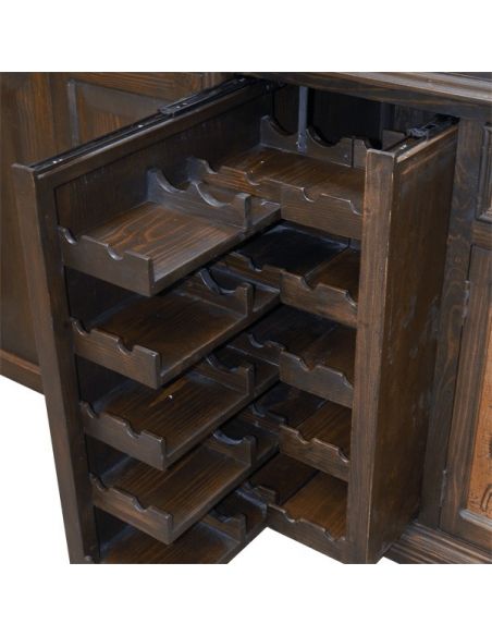 Entertainment Centers, TV Consoles, Pop Ups High End Dark and Bronzed TV Unit from our handcrafted Wild West furniture collec...