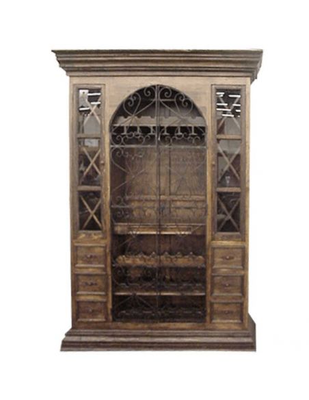 Luxurious Lourdes Wine Cabinet from our handcrafted Wild West furniture collection. 7486