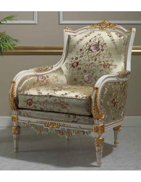SOFA, COUCH & LOVESEAT Deluxe Platinum and Golden Sofa from our European hand painted furniture collection. 7094