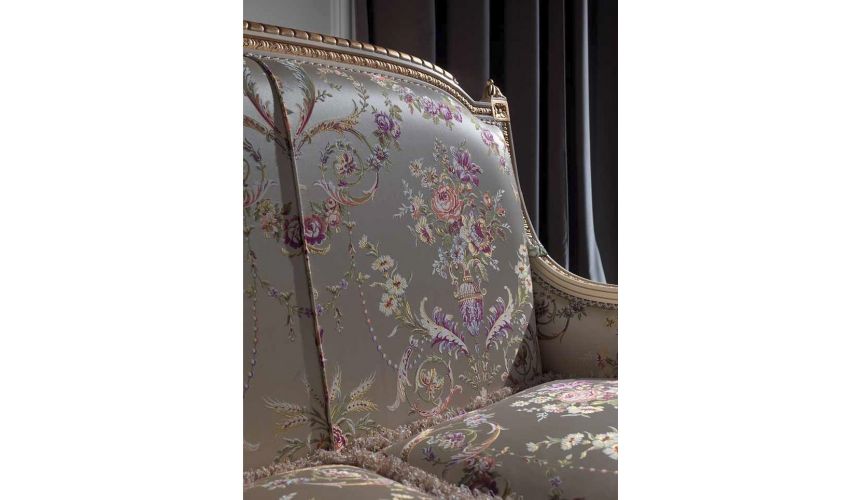 SOFA, COUCH & LOVESEAT Luxurious Golden Pearl Sofa from our European hand painted furniture collection. 7232