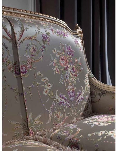 SOFA, COUCH & LOVESEAT Luxurious Golden Pearl Sofa from our European hand painted furniture collection. 7232
