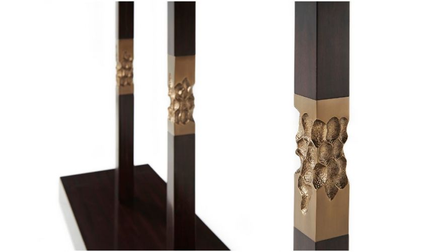 Console & Sofa Tables Elegant Black Bear's Honeycomb Console Table