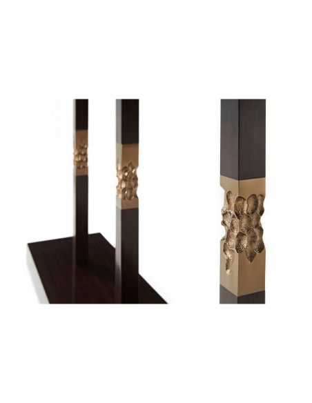 Console & Sofa Tables Elegant Black Bear's Honeycomb Console Table