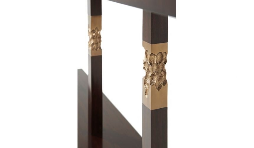 Console & Sofa Tables Elegant Black Bear's Honeycomb Console Table