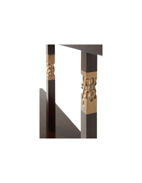Console & Sofa Tables Elegant Black Bear's Honeycomb Console Table