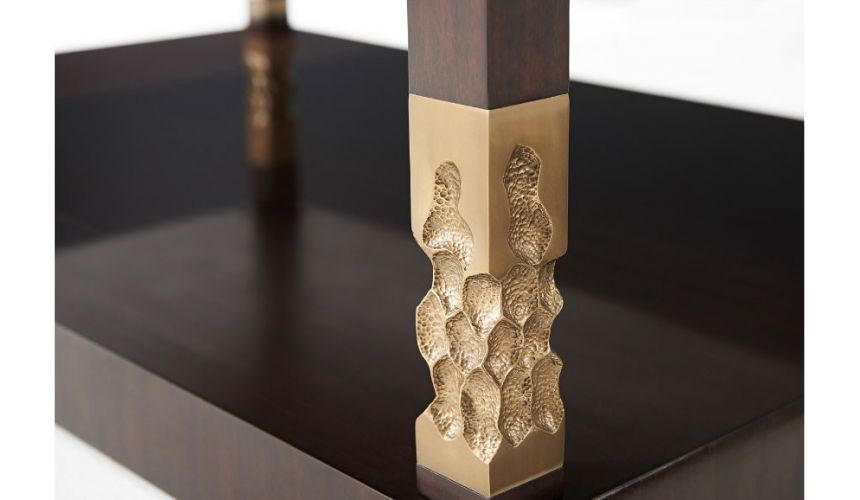 Rectangular and Square Coffee Tables Stunning Dark Hive and Honey Cocktail Table