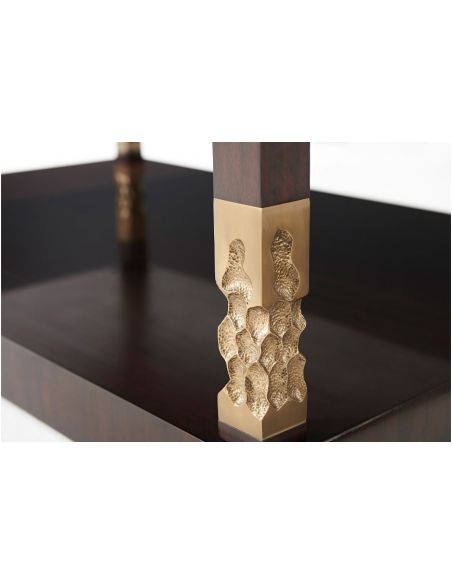 Rectangular and Square Coffee Tables Stunning Dark Hive and Honey Cocktail Table