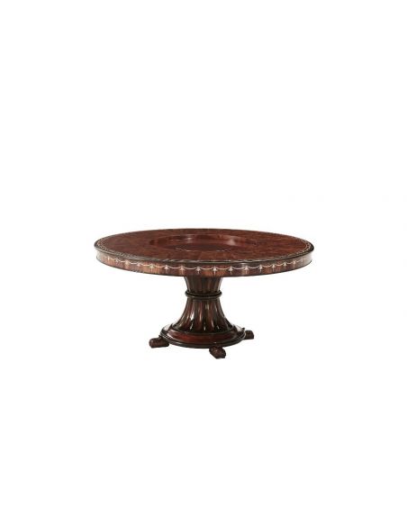 Dining Tables Exquisite White Floral Mahogany Table