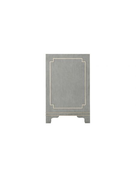 Breakfronts & China Cabinets High End and Sleek Stone Shaded Cabinet