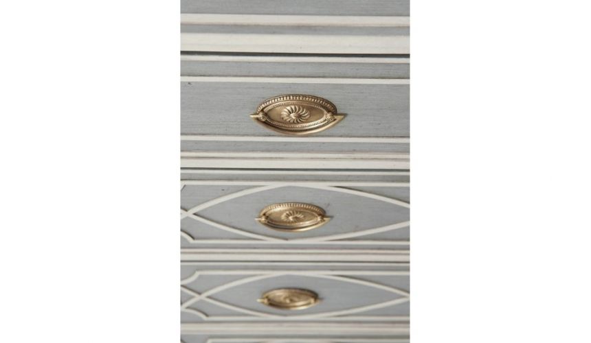 Chest of Drawers Exquisitely Patterned Spruce Chest of Drawers