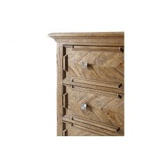 Chest of Drawers High End Checker Banded Oak Chest of Drawers 2