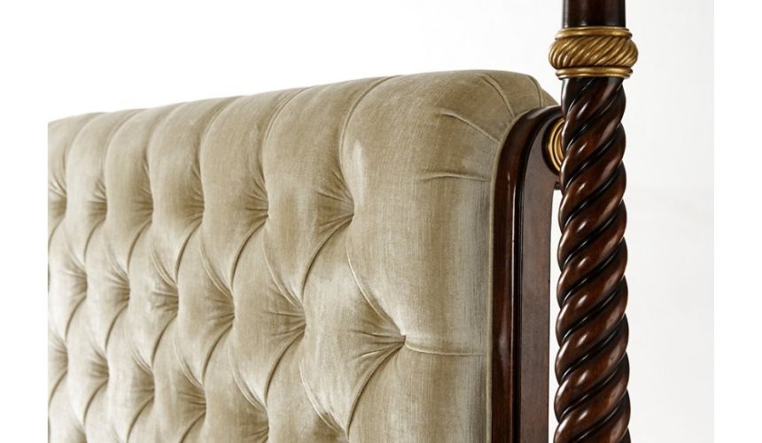 Queen and King Sized Beds Gloriously Golden Adorned King Bed