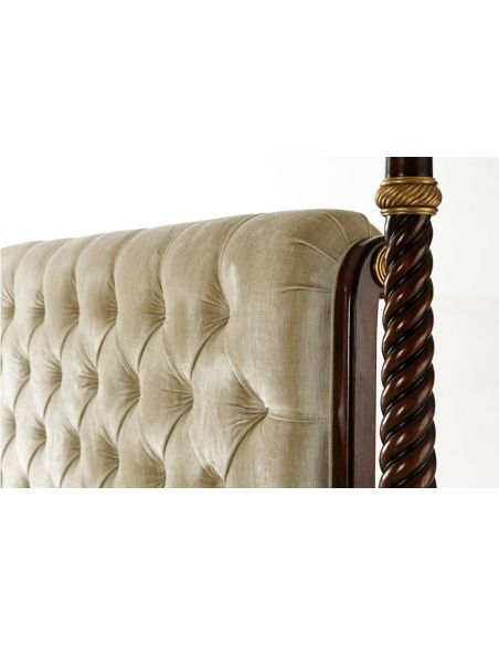 Queen and King Sized Beds Gloriously Golden Adorned King Bed