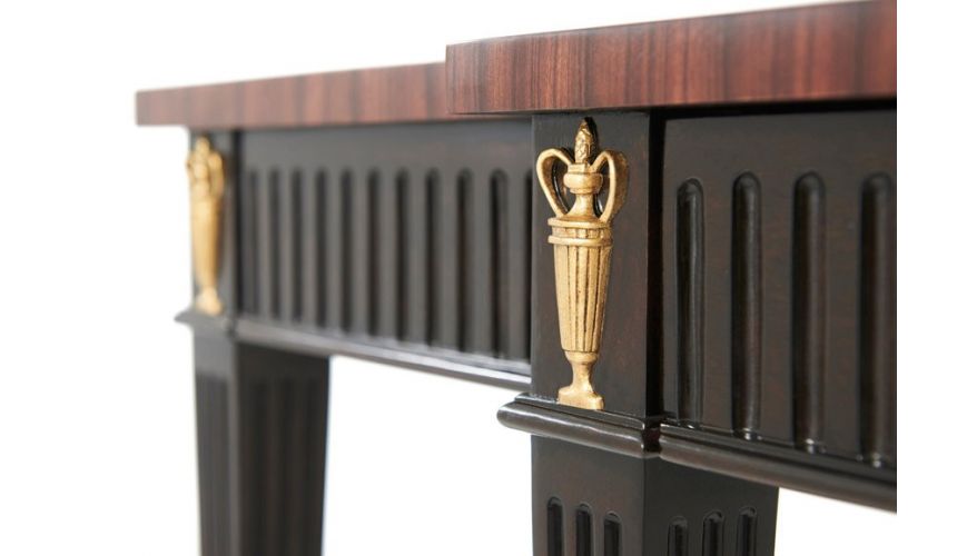 Console & Sofa Tables High End Modern Swirl Mahogany Serving Table