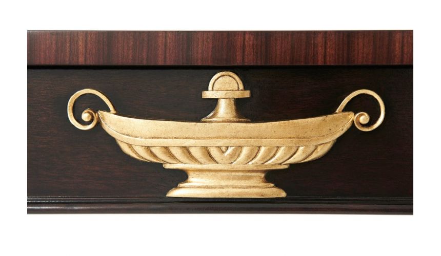 Console & Sofa Tables High End Modern Swirl Mahogany Serving Table