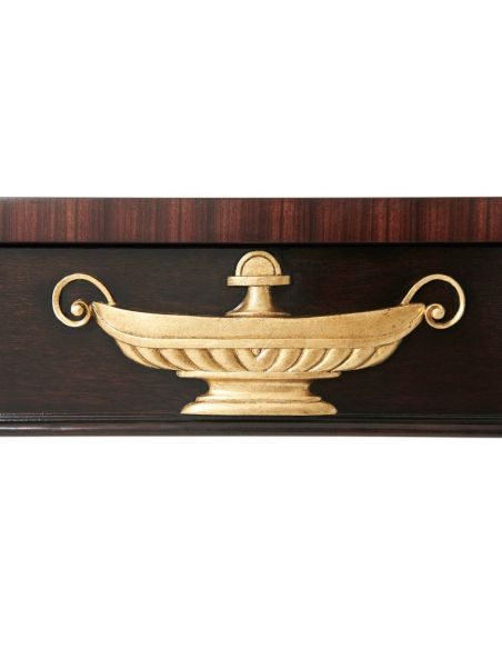 Console & Sofa Tables High End Modern Swirl Mahogany Serving Table