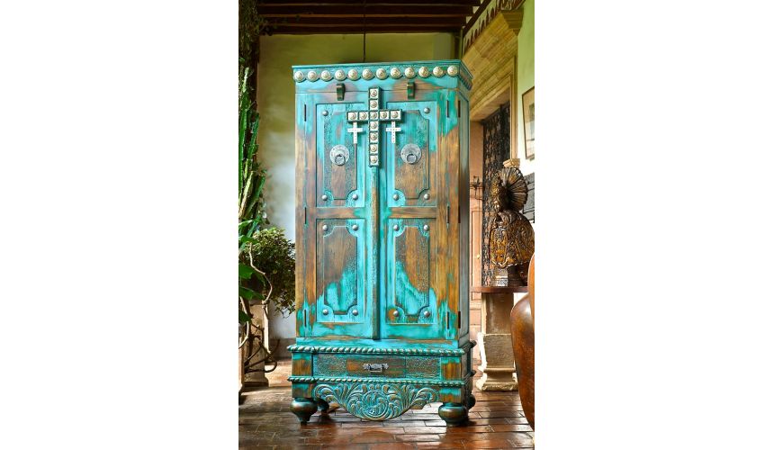 Display Cabinets and Armories Tex Mex home furnishings. Luxury armoire 442