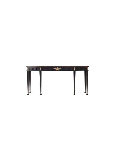 Console & Sofa Tables High End Modern Swirl Mahogany Serving Table