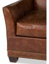 Luxury Leather & Upholstered Furniture Brown Leather Club Armchair