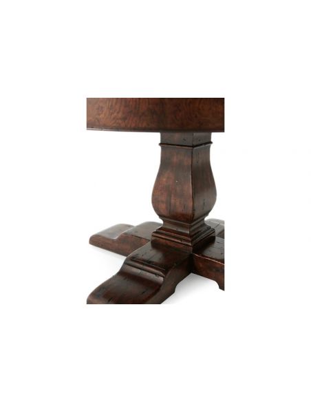 Round Extending Dining Tables Deluxe Vanilla Latte Dining Table
