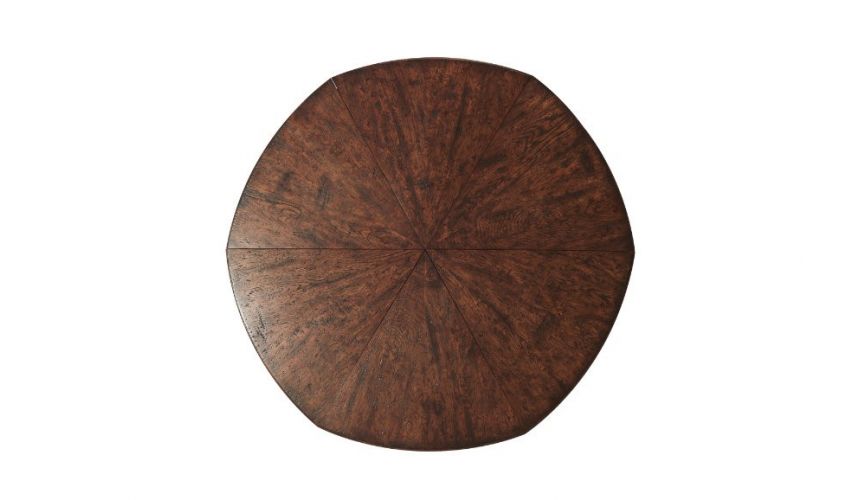 Round Extending Dining Tables Deluxe Vanilla Latte Dining Table