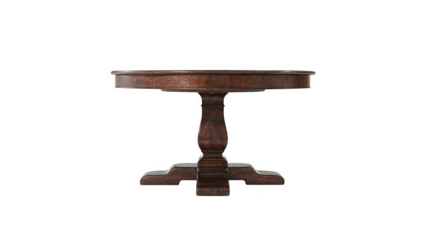 Round Extending Dining Tables Deluxe Vanilla Latte Dining Table