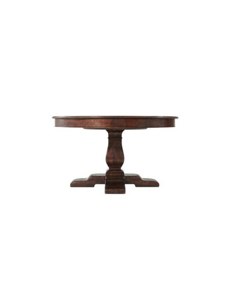 Round Extending Dining Tables Deluxe Vanilla Latte Dining Table