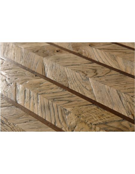 Console & Sofa Tables High End Chevron Shades of Grain Shelf