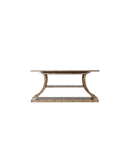 Console & Sofa Tables High End Chevron Shades of Grain Shelf