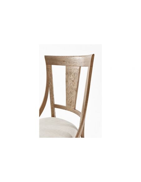 Dining Chairs Classic Cushioned Oak Dining Chair