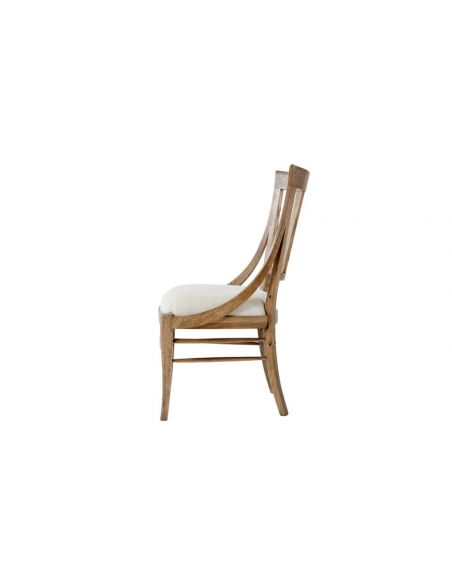 Dining Chairs Classic Cushioned Oak Dining Chair
