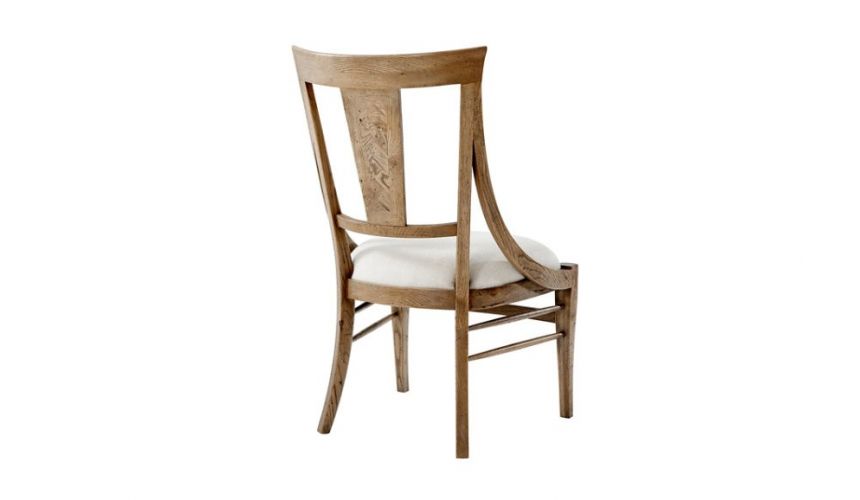Classic Cushioned Oak Dining Chair, Classic Oak Dining Chairs