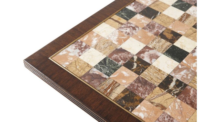 TABLES - SIDE, LAMP & BEDSIDE Lovely Chess in the Park Accent Table